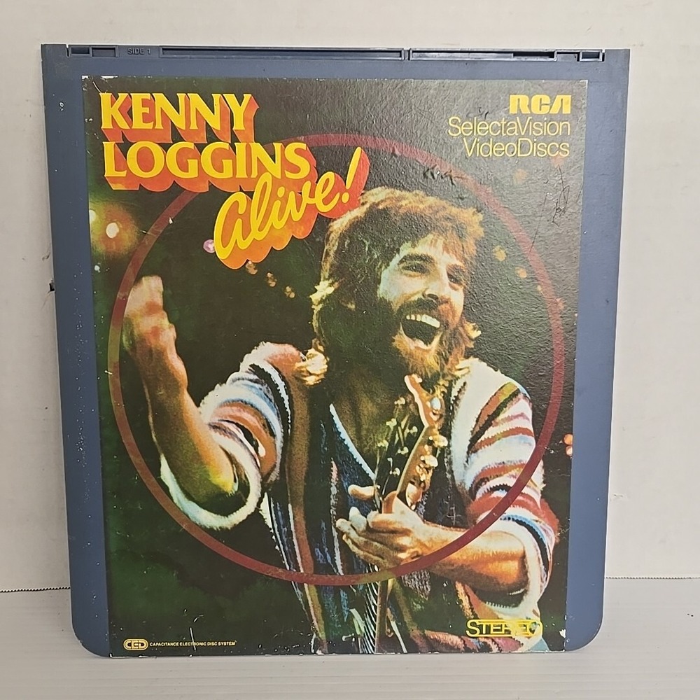 RCA SELECTAVISION VIDEO DISC‎ KENNY LOGGINS ALIVE  CED 1981 Fast Shipping